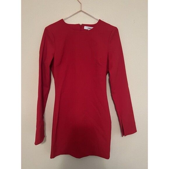 Likely Long Sleeve “Manhattan” Dress Size 4 Red - Picture 5 of 10
